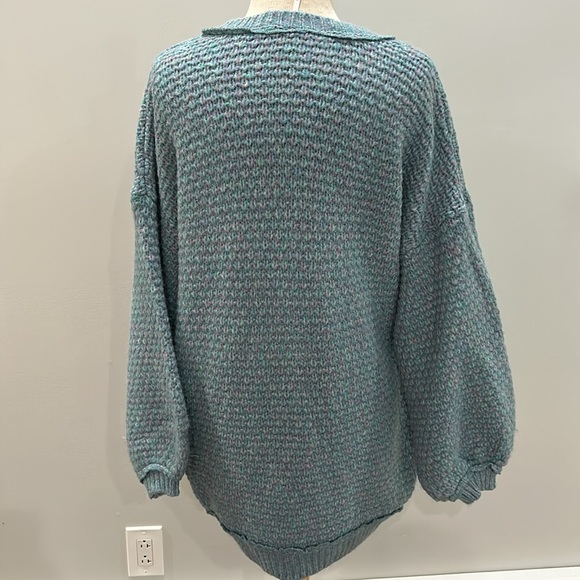 NWOT Free People Mini Sweater Dress / Slouchy Oversized Chunky Knit Z394 - Picture 6 of 7